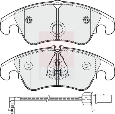 Apec Blue PD4249 Brake Pad Set, disc brake - 1