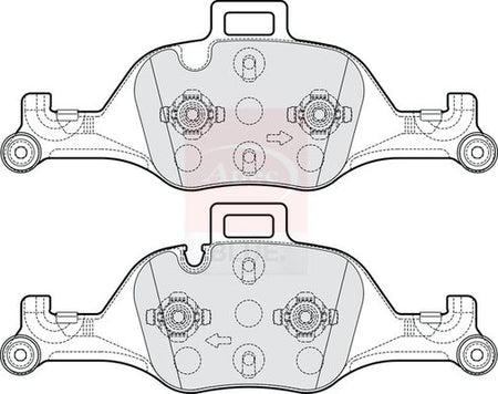 Apec Blue PD4252 Brake Pad Set, disc brake - 1