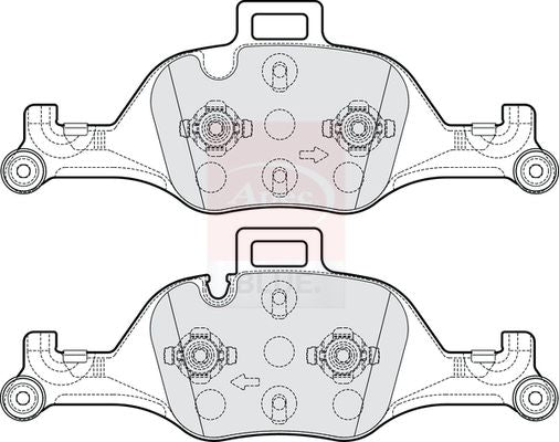 Apec Blue PD4252 Brake Pad Set, disc brake - 1