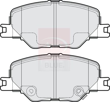 Apec Blue PD4255 Brake Pad Set, disc brake - 1
