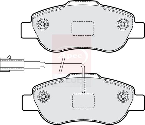 Apec Blue PD4257 Brake Pad Set, disc brake - 1