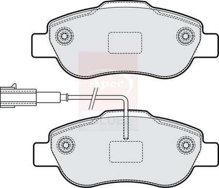 Apec Blue PD4257 Brake Pad Set, disc brake - 1