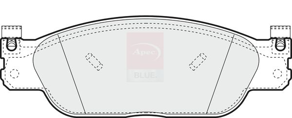 Apec Blue PD4261 Brake Pad Set, disc brake - 1