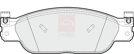 Apec Blue PD4261 Brake Pad Set, disc brake - 1