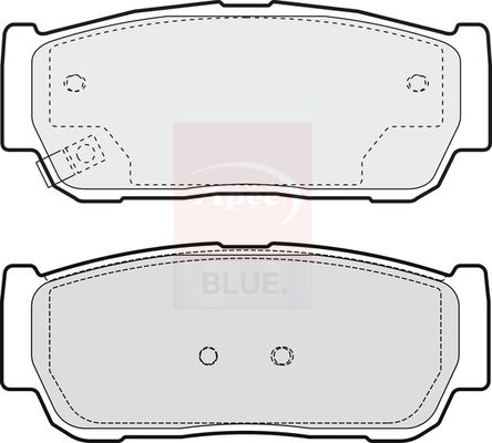 Apec Blue PD4264 Brake Pad Set, disc brake - 1
