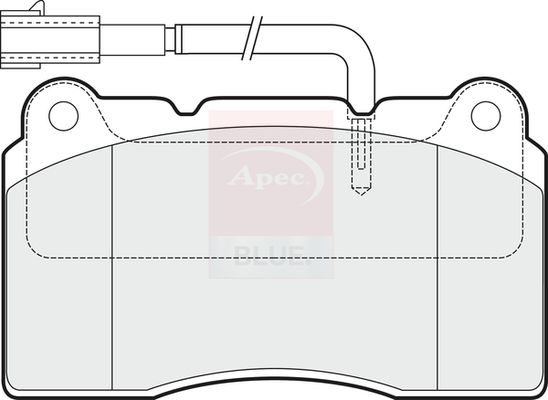 Apec Blue PD4266 Brake Pad Set, disc brake - 1