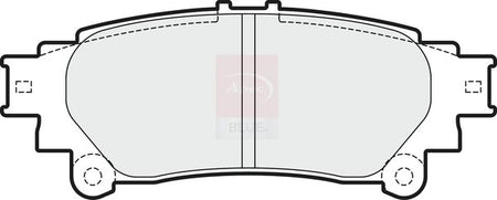 Apec Blue PD4272 Brake Pad Set, disc brake - 1