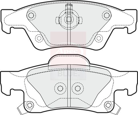 Apec Blue PD4274 Brake Pad Set, disc brake - 1