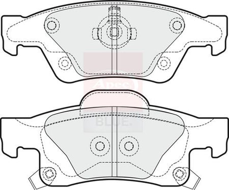 Apec Blue PD4274 Brake Pad Set, disc brake - 1