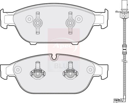 Apec Blue PD4275 Brake Pad Set, disc brake - 1