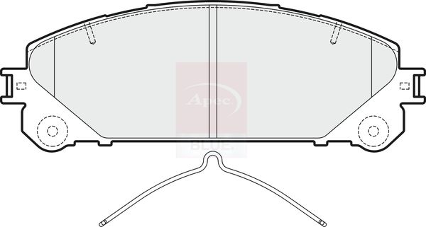 Apec Blue PD4276 Brake Pad Set, disc brake - 1