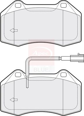 Apec Blue PD4277 Brake Pad Set, disc brake - 1