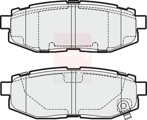 Apec Blue PD4278 Brake Pad Set, disc brake - 1