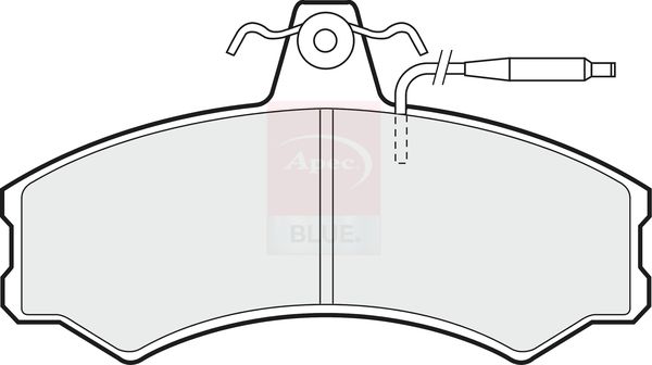 Apec Blue PD4287 Brake Pad Set, disc brake - 1