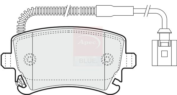 Apec Blue PD4299 Brake Pad Set, disc brake - 1