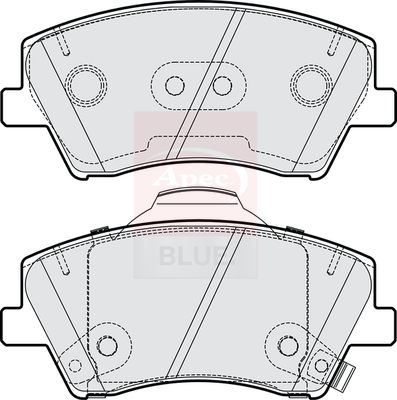 Apec Blue PD4300 Brake Pad Set, disc brake - 1