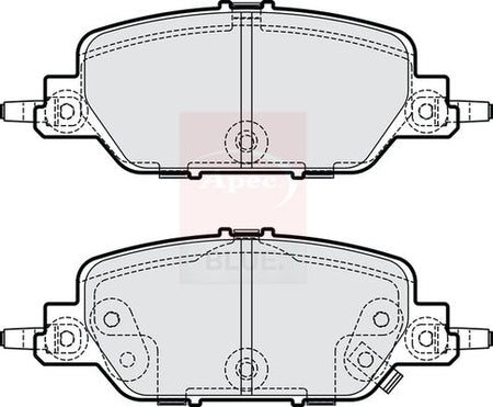 Apec Blue PD4304 Brake Pad Set, disc brake - 1