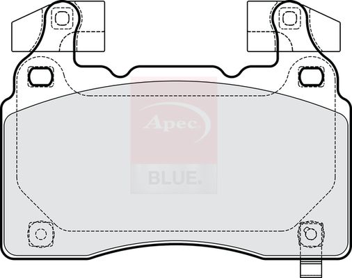 Apec Blue PD4308 Brake Pad Set, disc brake - 1