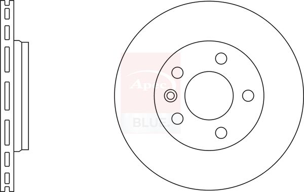 Apec Blue SDK6022 Brake Disc - 1