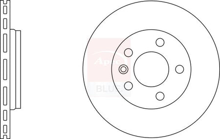 Apec Blue SDK6022 Brake Disc - 1