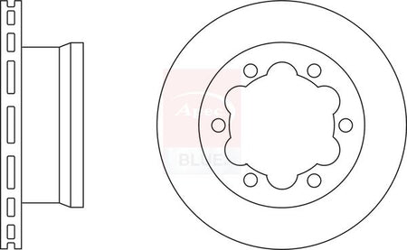 Apec Blue SDK6024 Brake Disc - 1