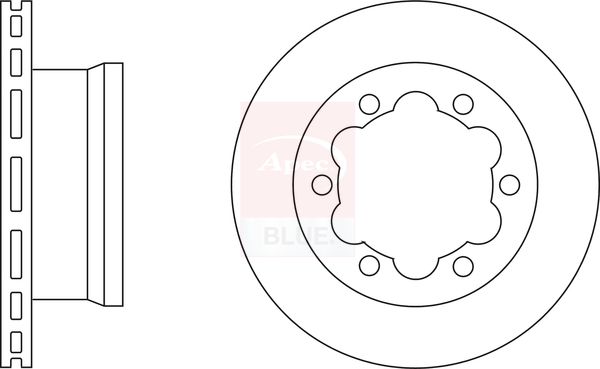 Apec Blue SDK6024 Brake Disc - 1