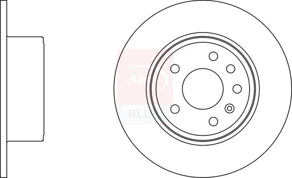 Apec Blue SDK6025 Brake Disc - 1