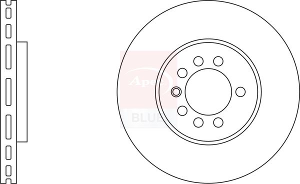 Apec Blue SDK6028 Brake Disc - 1