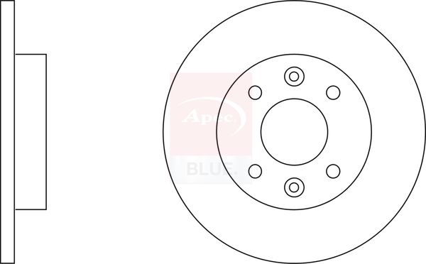 Apec Blue SDK6033 Brake Disc - 1