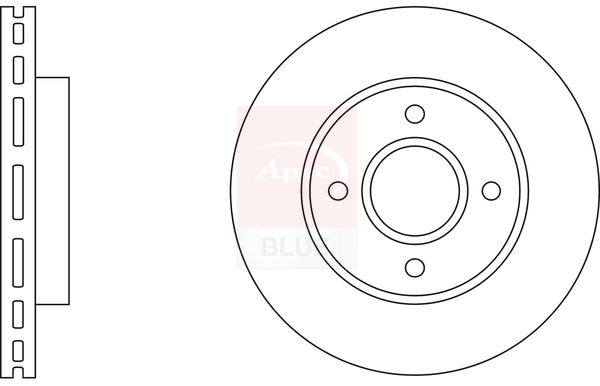 Apec Blue SDK6035 Brake Disc - 1