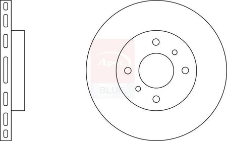 Apec Blue SDK6049 Brake Disc - 1