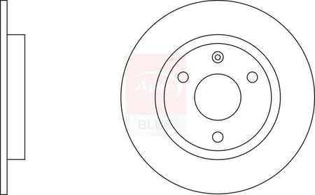 Apec Blue SDK6055 Brake Disc - 1