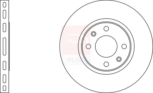 Apec Blue SDK6056 Brake Disc - 1