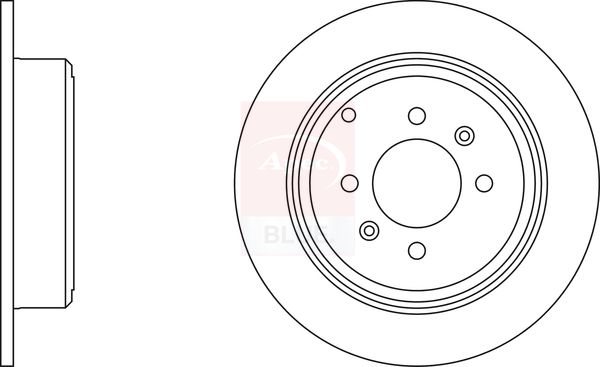 Apec Blue SDK6057 Brake Disc - 1