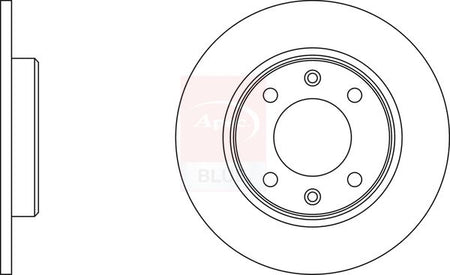 Apec Blue SDK6059 Brake Disc - 1