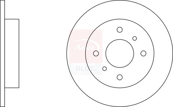 Apec Blue SDK6071 Brake Disc - 1