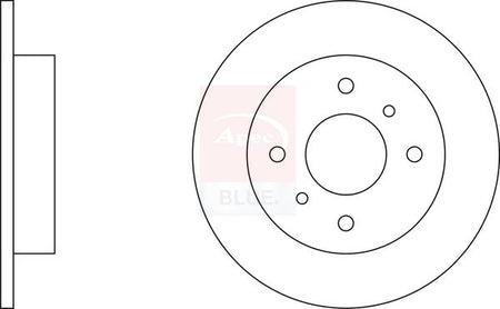 Apec Blue SDK6071 Brake Disc - 1