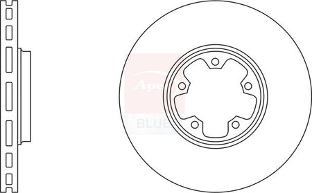 Apec Blue SDK6076 Brake Disc - 1