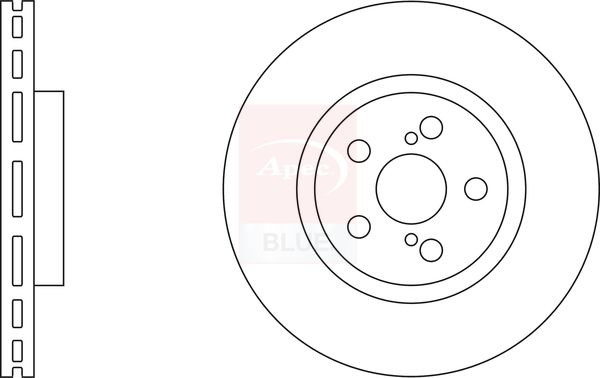 Apec Blue SDK6083 Brake Disc - 1