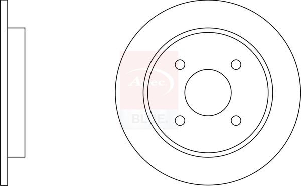 Apec Blue SDK6086 Brake Disc - 1
