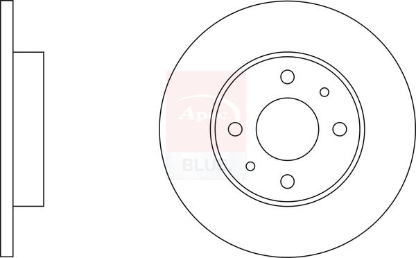 Apec Blue SDK6092 Brake Disc - 1