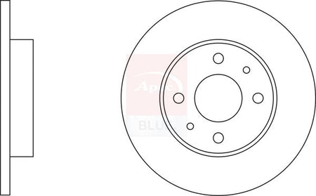 Apec Blue SDK6092 Brake Disc - 1