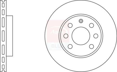 Apec Blue SDK6095 Brake Disc - 1