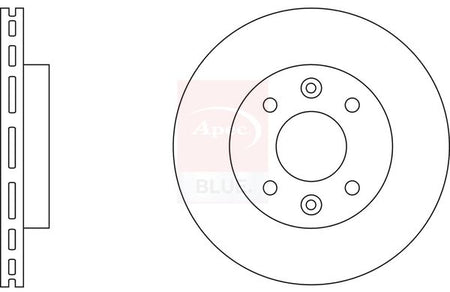 Apec Blue SDK6102 Brake Disc - 1