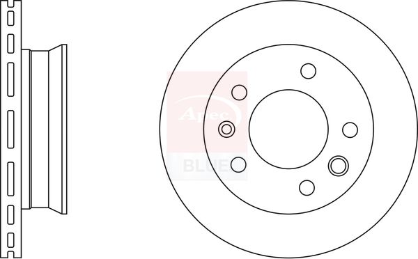 Apec Blue SDK6104 Brake Disc - 1