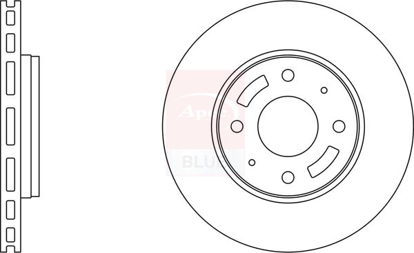 Apec Blue SDK6106 Brake Disc - 1