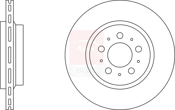 Apec Blue SDK6131 Brake Disc - 1