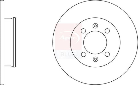 Apec Blue SDK6142 Brake Disc - 1