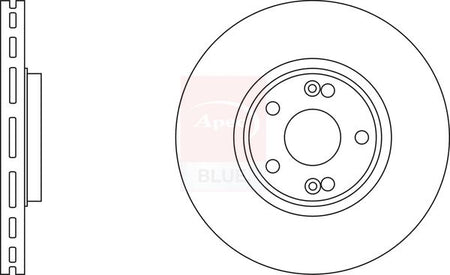 Apec Blue SDK6144 Brake Disc - 1