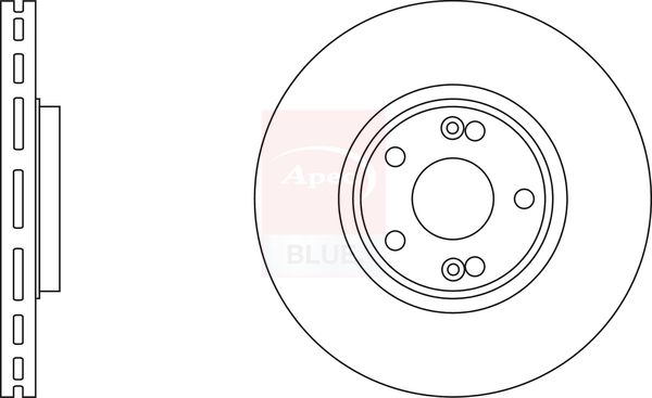 Apec Blue SDK6144 Brake Disc - 1